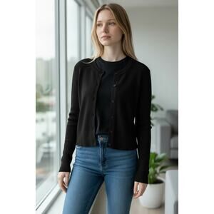 Hugo Boss Ribbed Cardigan Size Small Business Casual Office